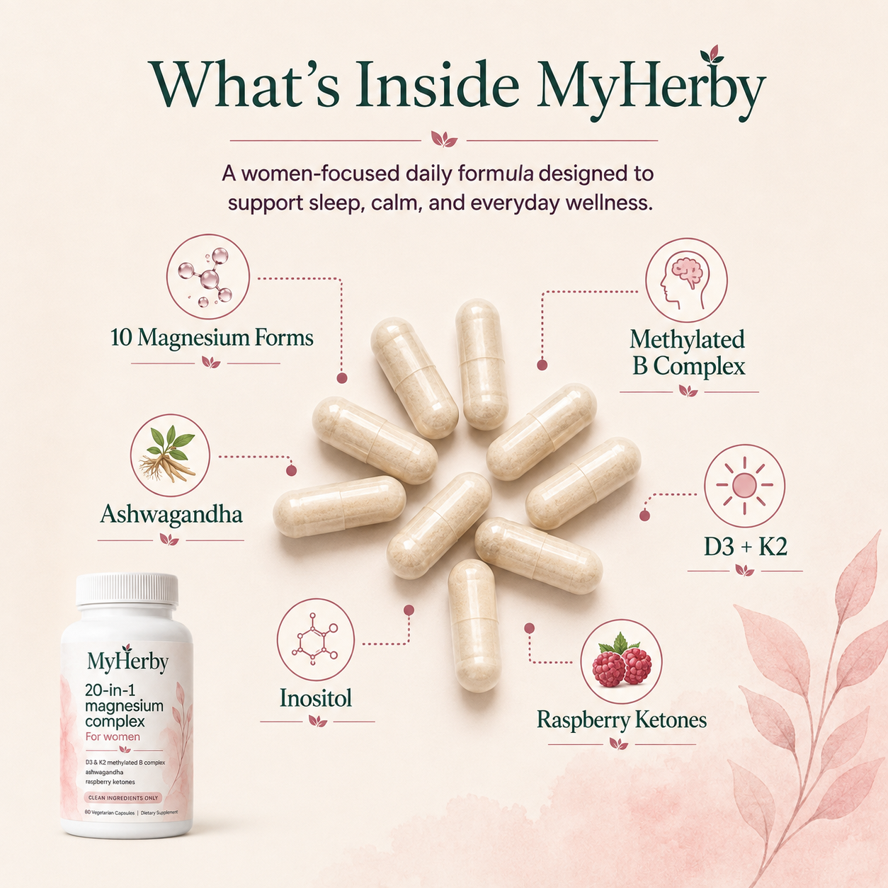 MyHerby · 20-in-1 Magnesium Complex for Women