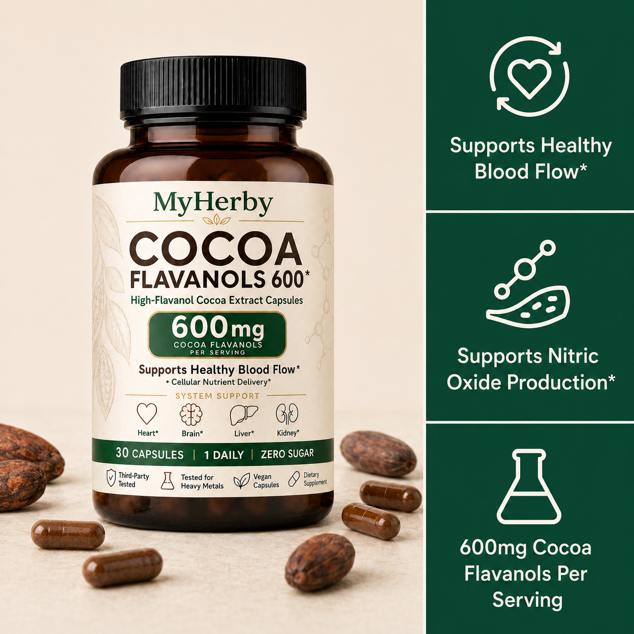 MyHerby - Cocoa Flavanols & Flavonoids