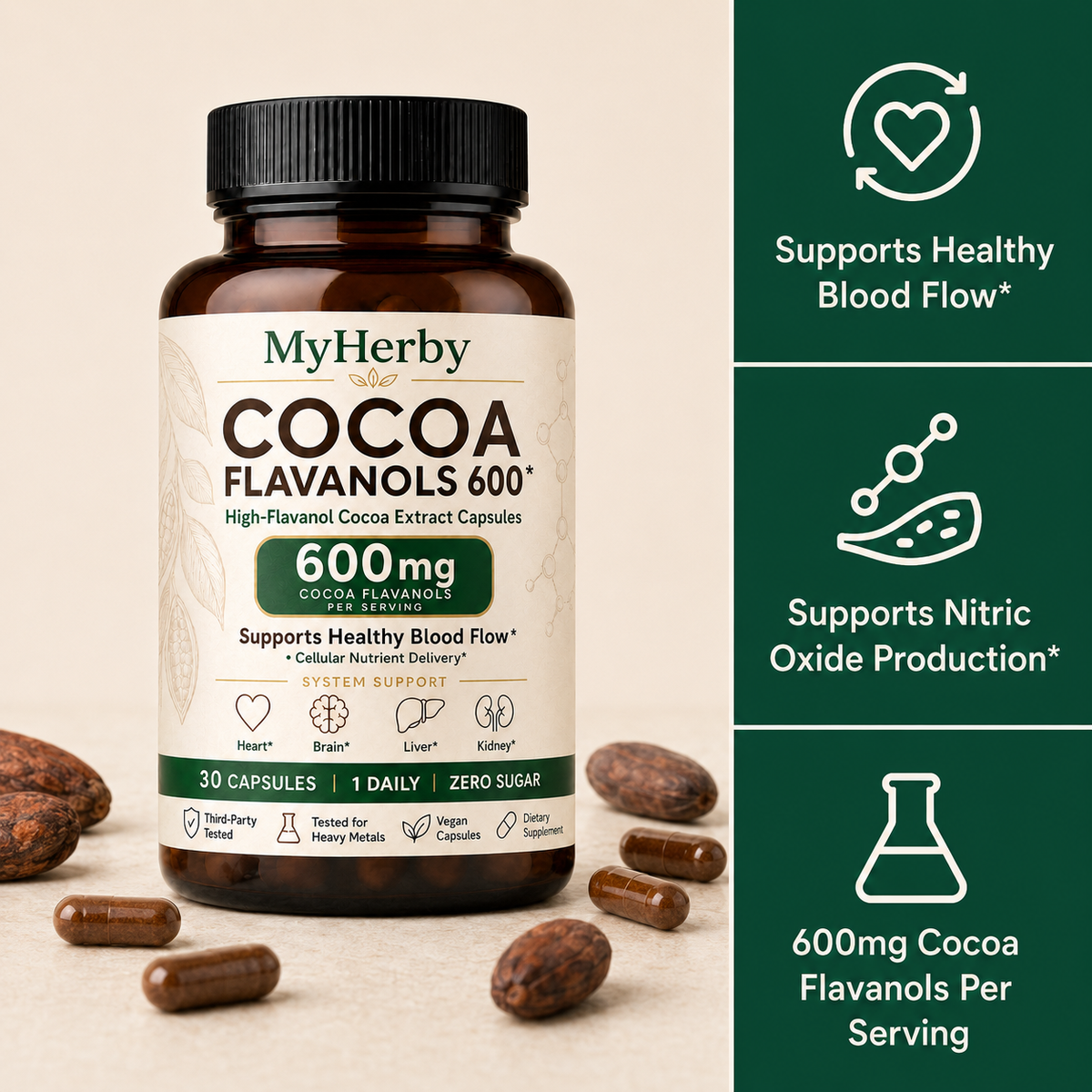 MyHerby - Cocoa Flavanols & Flavonoids