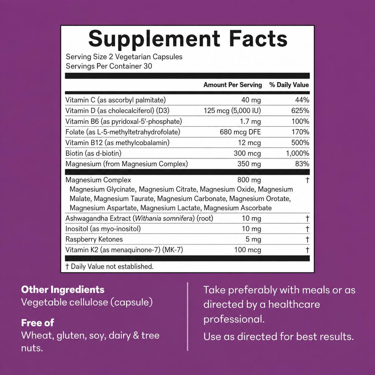 MyHerby · 20-in-1 Magnesium Complex for Women