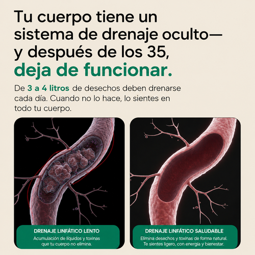 Nueva Fórmula de Máxima Potencia — Cápsulas de Drenaje Linfático