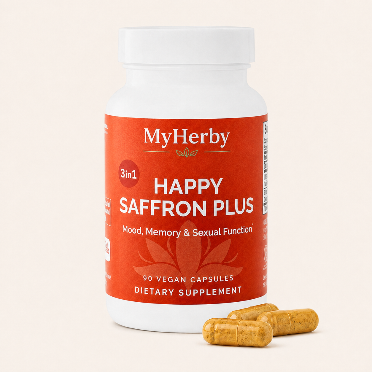 MyHerby Saffron – Fórmula 3 en 1 clínicamente estudiada